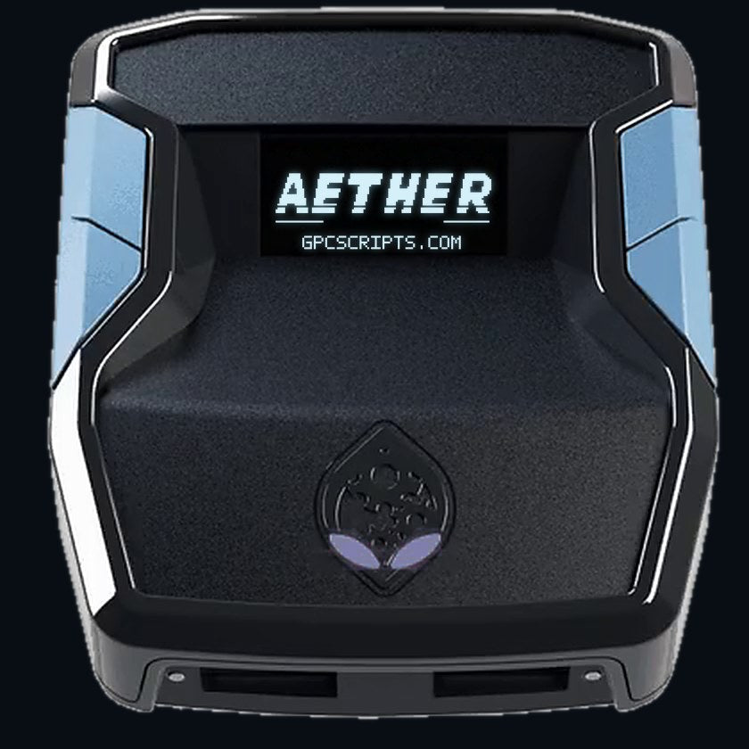 AETHER boot animation and mod menu on a Cronus Zen