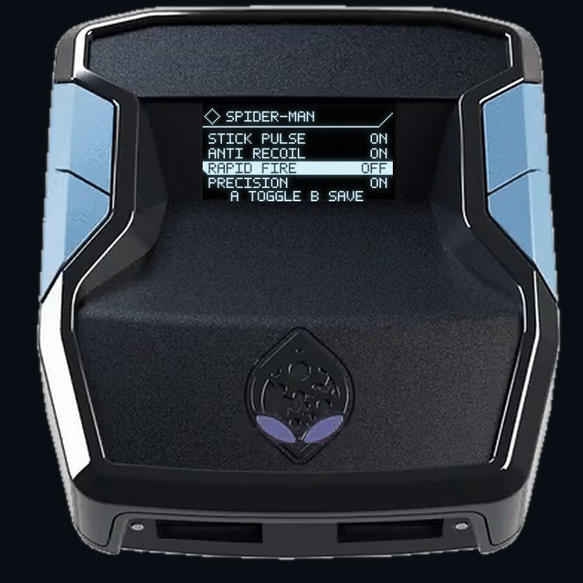 AETHER OLED menu on a Cronus Zen