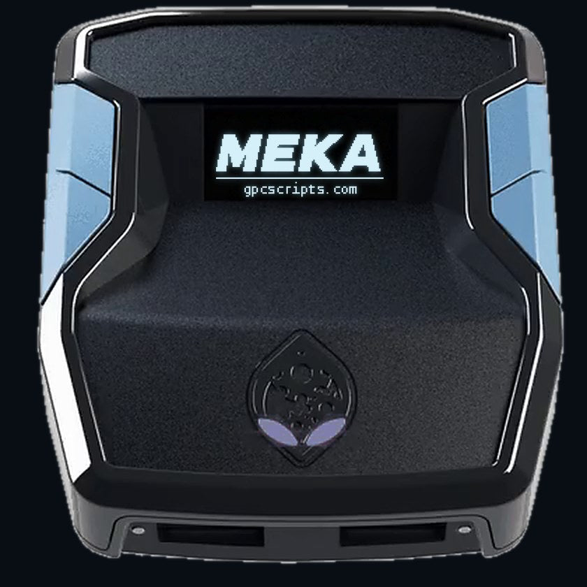 MEKA boot animation and mod menu on a Cronus Zen